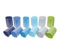 GAROZATION 12pcs Precut Acrylic Latch Hook Yarn for Carpet Embroidery DIY Rug Making Supply 6 Color Segments, 3D Texture Crochet Thread for Home Craft and Needlework