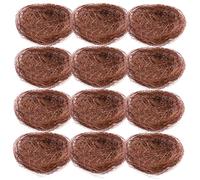 GAROZATION 12pcs Simulated Bird Nest Ornaments Lightweight Garden Decor for Photography Weddings Easter and Seasonal Celebrations for Filling with Candies Toys