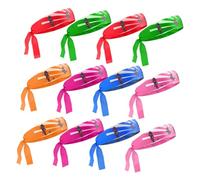 GAROZATION 12pcs Unisex Headband Ninja Headband Workout Breathable Comfortable for Men Women