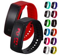 GAROZATION 14pcs Led Digital Watches for Boys and for Boys Girls Lightweight Electronic Birthday Day Display for Easy Reading