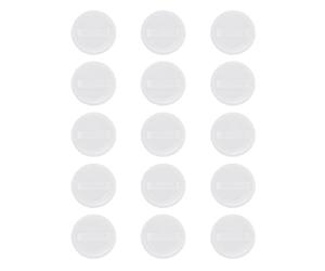 GAROZATION 15pcs Rounded Cosmetics Powder Pads 6cm Diameter Pure Cotton Soft Makeup Applicators Not Easy to Break Or Deform for Home and Salon Use