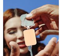 GAROZATION 15Pcs Wooden DIY Keychain Blanks Assorted Shapes Including Round, Heart, Rectangle, Oval, and Square with Key Rings for Crafting and Personalised Wood Key Rings