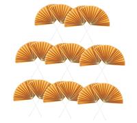 GAROZATION 16pcs Elegant Paper Folding Fan Cake Picks Vintage Style Cake Toppers for Birthday Celebrations Unique Cupcake Decorations Festive Party Supplies Gorgeous Photo Props