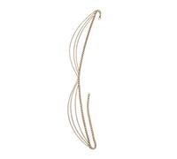 GAROZATION 1Pc Adjustable Golden Body Chain Waist Pendant for Women Versatile Beach Waist Chain Jewelry for Parties Weddings and Dance Events