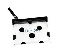GAROZATION 1Pc Adorable Coin Purse Transparent Wallet for Black Easy to Clean for Coins Keys Cards Cute Design Small