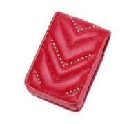GAROZATION 1pc Fashion Mini Cosmetic Bag Sundries Storage Organizer Mirror for Daily Use Small Red Lipstick Holder for Purses and Travel