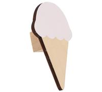 GAROZATION 1pcs Ice Cream Wall Hook Multi-Functional Basswood White Easy to Install Nursery Wall Decor for Room