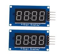 GAROZATION 2-piece 0.36 Inch 4 Led Segment Display Module Common Anode Clock Display