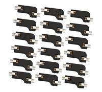 GAROZATION 20 Pcs Hot Swap Pcb Socket Mechanical Keyboard Accessory Black Abs Practical Professional Two Clamps Design for Keyboard Modification