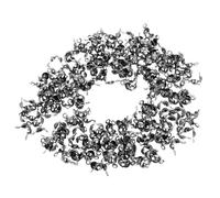 GAROZATION 200pcs Black Iron Knot Covers Bead Tips for Jewelry Making with Versatile Design and Offering Flexibility, for DIY Necklace, Bracelet, and Earrings Crafts