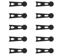 GAROZATION 20pcs Black Plastic Photo Frame Rotating Brackets with Swivel Base Small Size Desktop Picture Frame Holders for Home and Office Display