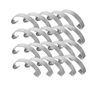 GAROZATION 20pcs Chicken Cage Door Buckle Metal Cage Hook Lock Hooks for Chicken Coop Poultry Door Fasteners Simple Spring Tension