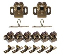 GAROZATION 20pcs Door Catch Door Latcher Iron Wear-Resistant First-Class Protection Brown for Kitchen and Living Room