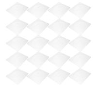 GAROZATION 20pcs Facial Mask Making Mold Reusable Pet Plastic Sturdy and Stable Seaweed Face Tray Proper Fit for Faces DIY Facial Care Home Use for Women and Family