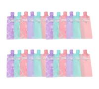 GAROZATION 24pcs Leakproof Travel Lotion Pouches Reusable Plastic Containers for Body Cream Shampoo Portable Squeeze Pouches Lightweight Travel Cream Container for Toiletries Packing