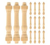 GAROZATION 24pcs Miniature Wooden Staircase Accessories for Dollhouse 1:12 Scale Realistic Appearance and Compact Design, for Living Room and Dollhouse Scenes