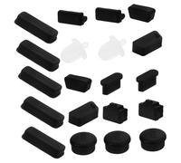 GAROZATION 24pcs Usb Dust Plug Cover Protector Silicone Computer Motherboard Port Stopper for Cable Cover and Usb Port Use Random Color