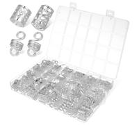 GAROZATION 260 Pcs Each Box Braid Accessories Hair Accessories for Braids Metal Variety of Styles Appearance Mixing and Matching for Women Stage Performances Parties