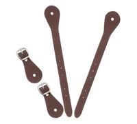 GAROZATION 2Pcs Adjustable Spur Straps for Men Women Cowboy Boots Western Equestrian Accessories Portable PU Leather Horse Riding Gear