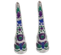 GAROZATION 2pcs Ancient Queen Costume Fingertip Nail Rings Halloween Cosplay Finger Claws Fake Nail Rings for Drama Dance Show