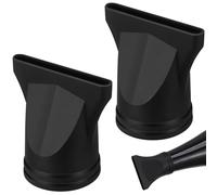 GAROZATION 2pcs Black Hair Dryer Nozzle Attachment Set, Universal Plastic Blow Dryer Diffuser for 4-4.8cm Outlet, Salon Styling Tool for Efficient Hair Drying and Straightening