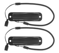 GAROZATION 2pcs Black Stylus Pen Lanyard with Anti-slip Design, Abs and Silicone Material, Suitable for Ballpoint Pens and Pencils 6.1-12mm Diameter, for Offices and Schools