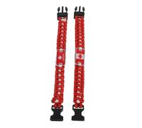 GAROZATION 2pcs Braided Survival Rope Bracelet Durable Canadian Flag Design for Outdoor Activities Camping Hiking and Travel Lightweight and Comfortable Wrist Strap