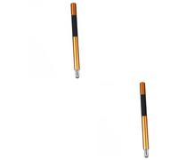 GAROZATION 2pcs Capacitive Stylus Pen Disc Fiber Tip for All Devices Gold for Drawing Note Taking Tablets and Mobile Phones Stylish Design Construction