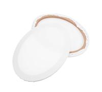 GAROZATION 2pcs Creative Oval Cotton Painting Board Suitable for Types of Media with Permanence and Stability White Fiber Density Plate for DIY Painting Students and Hobbyists