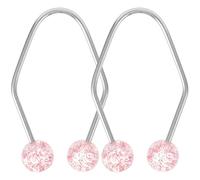 GAROZATION 2pcs Dimples Maker Tool Face Exerciser Tool Adjustable Intensity Easy to Use Stainless Steel Artificial Pearl for Teens and Women Birthday Travel
