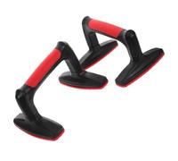 GAROZATION 2pcs H-shaped Plastic Parallettes Bars Push-up Handles for Men and Women Stable Non-slip Floor Exercise Stands Portable Lightweight Calisthenics Equipment for Upper Body Strength