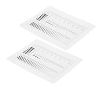 GAROZATION 2Pcs High Precision Crack Measurement Film Rulers with Flaw Detection Chart and Portable Lightweight Design for Construction and Laboratory