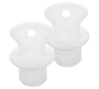GAROZATION 2pcs Hot Water Bottle Stoppers Small Plastic Caps Portable and Easy to Use Replacement Plugs for Hot Water Bags for Home and Travel