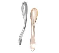 GAROZATION 2Pcs Manual Eye Cream Applicator Sticks Curved Facial Massagers for Dark Circle Care and Face Wrinkle Massage for Women