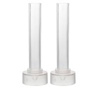 GAROZATION 2pcs Plastic Candle Moulds for DIY Candle Making Simple to Clean with Outline for Church Or Dinner Table
