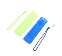 GAROZATION 2pcs Remote Control Cover Silicone Protective Shell for Bright Colors for Easy Finding Full Access to Buttons for Living Bedroom Use