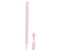 GAROZATION 2Pcs Silicone Cat Head Pencil Case for Pencil Gen in Pink and Mint Green Soft Protective Cover Compatible with Stylus Pens Fade Non Toxic Accessories