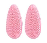 GAROZATION 2pcs Silicone Face Scrubber Brush for Gentle Cleansing and Exfoliating, Lightweight Facial Cleansing Brush Made of Soft Silicone, for Dry and Delicate Skin Care Routine