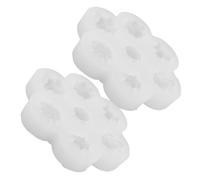GAROZATION 2pcs Silicone Succulent Candle Molds 7 Cavity Design Versatile Usage Easy Demolding Unique Style for Home Decor and DIY Projects
