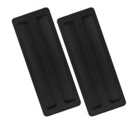 GAROZATION 2pcs Silicone Toaster Lid Cover for Bread Machine and Sandwich Maker, Easy to Clean, Extends Lifespan, Black Kitchen Appliance Protection with Simple and Elegant Design