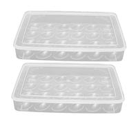 GAROZATION 2pcs Transparent Holder Storage Container for Refrigerator Practical Organizer for Fresh for Kitchen Storage and Preservation