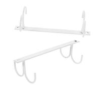 GAROZATION 2pcs Under Cabinet Iron Mug Holder Space Saving Cup Organizer with Hooks for Kitchen Cabinets Coffee Mug Rack for Neat and Accessible Storage Clutter Cup Holder for Kitchen