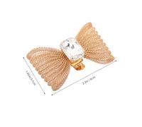 GAROZATION 2pcs Women Rhinestone Bow Shoe Clips Detachable Buckles High Heel Charms Zinc Alloy Accessories for Wedding Party and Daily Wear