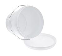 GAROZATION 3 Gallon Portable Plastic Pail Bucket Container for Cleaning Supplies White Multipurpose Bucket with Handle Design Home Water