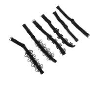 GAROZATION 3 Pairs Detachable Elastic Shoe Straps for Fixing Heel Slippage Stretchy Black Lace Bands Practical and Stable Shoes Accessory for High Heels and Everyday Use