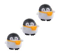 GAROZATION 3 Pcs Penguin Coin Purses Cute Animal Pattern Change Wallets with Zipper for Earphone Storage and Cosmetics, Practical Small Pouches for Travel and Everyday Use