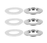 GAROZATION 3 Sets Dual Flush Toilet Push Button Converter Replacement Kit with Precise Fit Plastic Gasket for 38mm Button DIY Solution for Toilet Flush Mechanism Parts Replacement in Restroom