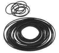 GAROZATION 30pcs 1.2mm Square Cassette Tape Recorder Belts, Rubber Drive Belts for Cassette Player, Dvd Drive and Voice Recorder Maintenance, 30-135mm Length Set