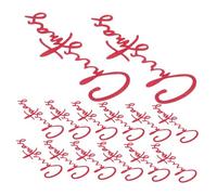 GAROZATION 30pcs Red Christmas Cake Toppers Side Decorations for Holiday Baking Supplies Winter Festive Dessert Enhancers Quick Easy Classic Xmas Party Cake Decor