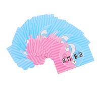 GAROZATION 32pcs Shower Gender Reveal Invitation Cards with Delicate Elements Design, Assorted Color Paper, Not Easy to Tear, Blank Interior for Gender Reveal Party Celebration